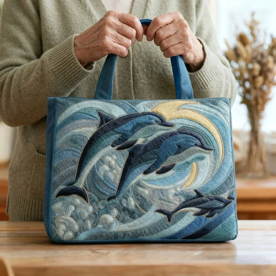 Ročna torba - Delfini iz Tihega oceana