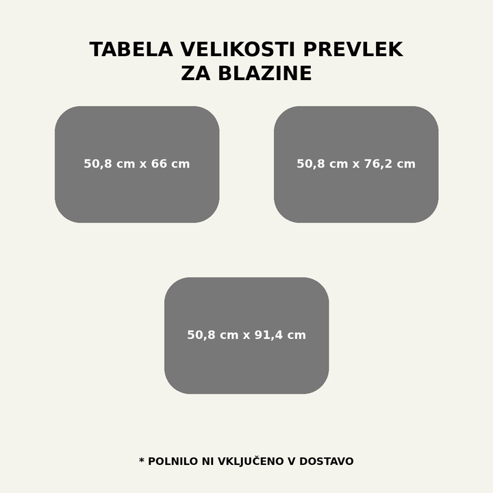 Obložena Prevleka za Blazino - Zimski Ametist